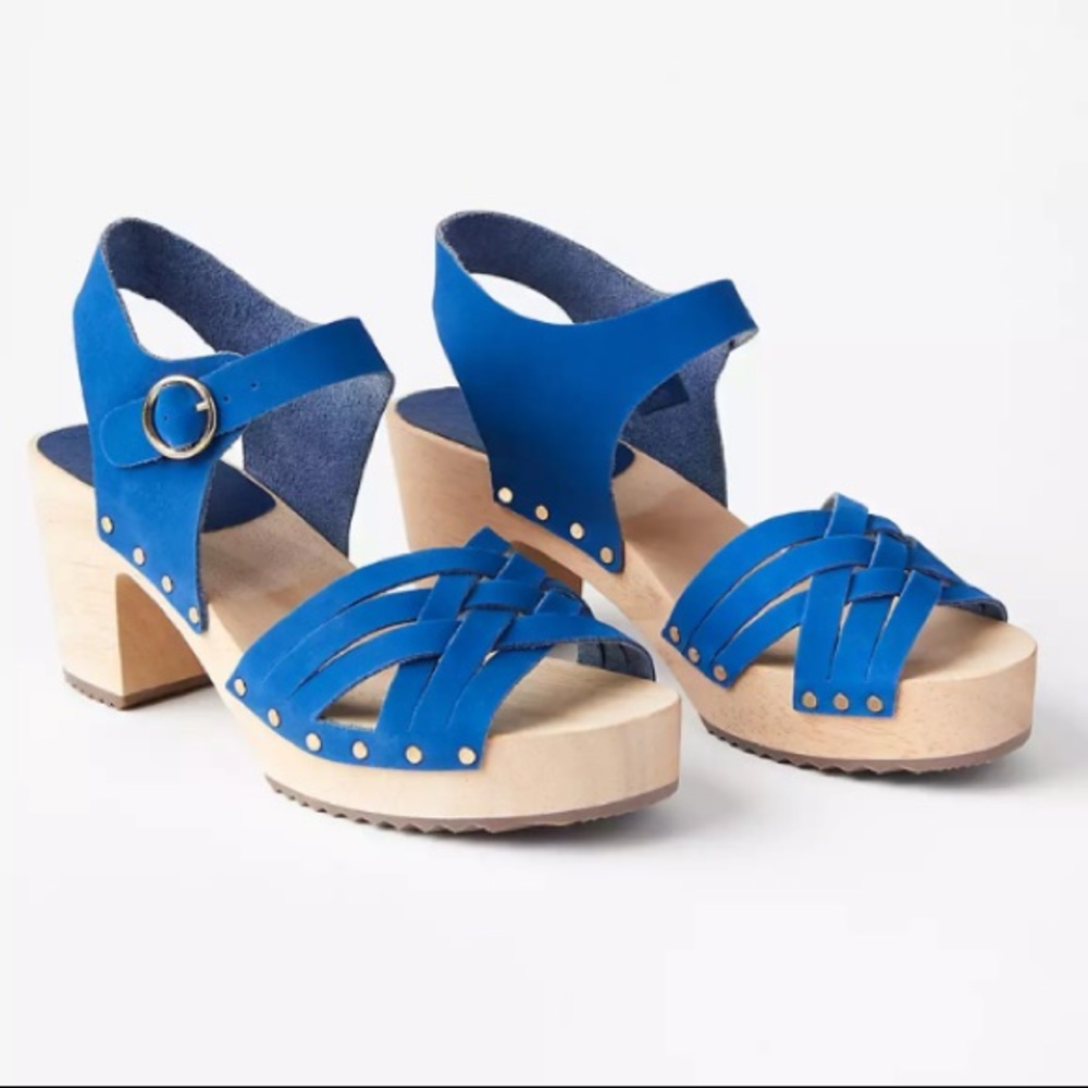 Royal Blue Loft Heeled Sandals